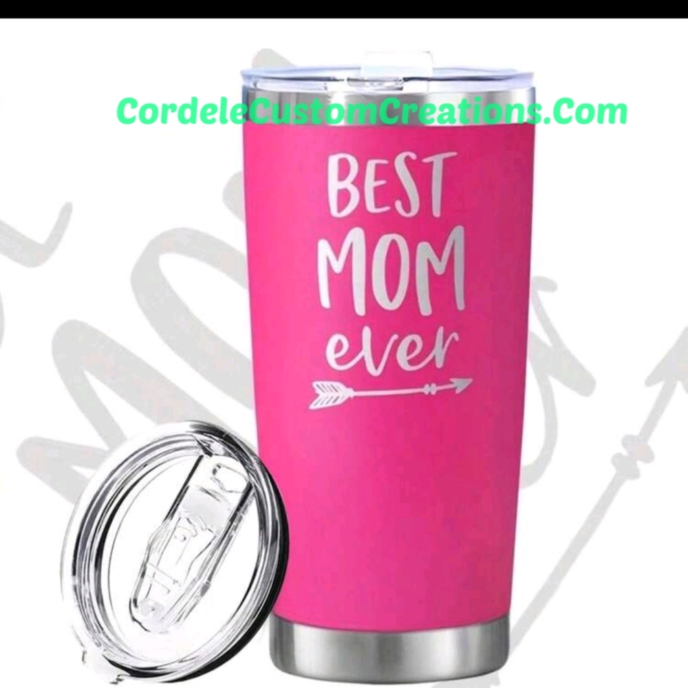 1pc 20oz Insulated Travel Tumbler - Best Mom Ever